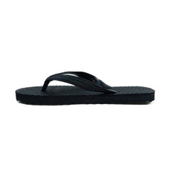 Generic Unisex Textured Lightweight Flip-Flop Hawai Slipper (Black)