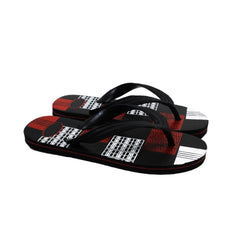 Generische bedruckte leichte Flip-Flop-Hawaii-Slipper, Unisex (rot)