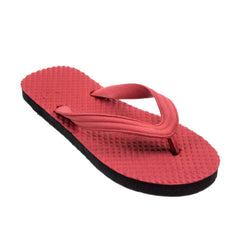 Generische strukturierte leichte Flip-Flop-Hawaii-Slipper, Unisex (rot)