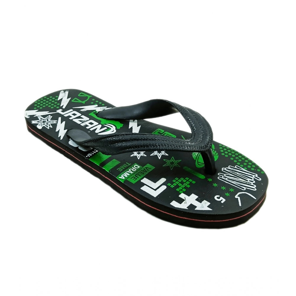 Generische bedruckte leichte Flip-Flop-Hawaii-Slipper, Unisex (grün)