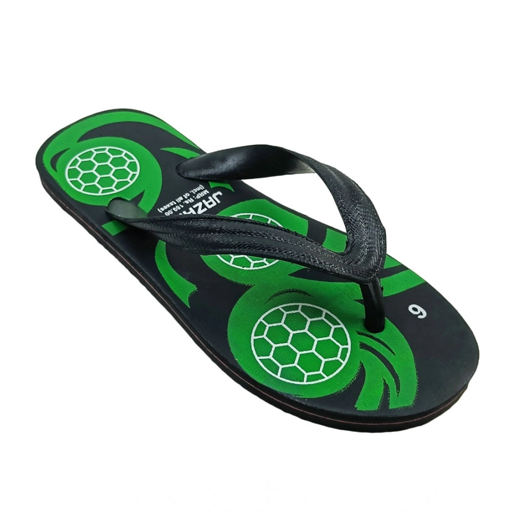 Generische bedruckte leichte Flip-Flop-Hawaii-Slipper, Unisex (grün)