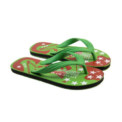 Generische bedruckte leichte Flip-Flop-Hawaii-Slipper, Unisex (grün)