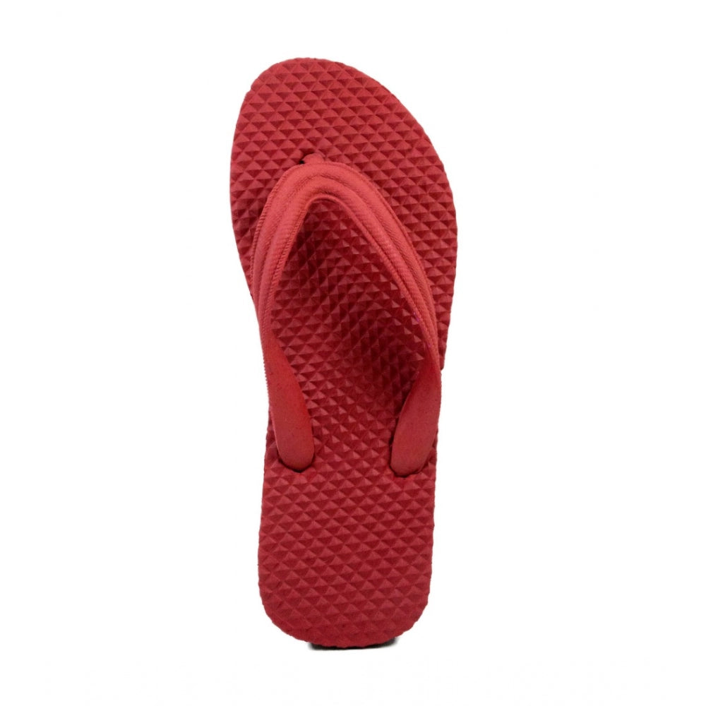 Generische strukturierte leichte Flip-Flop-Hawaii-Slipper, Unisex (rot)