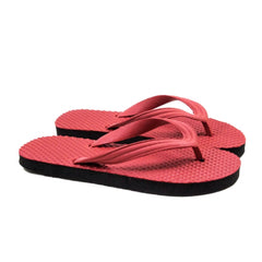 Generische strukturierte leichte Flip-Flop-Hawaii-Slipper, Unisex (rot)