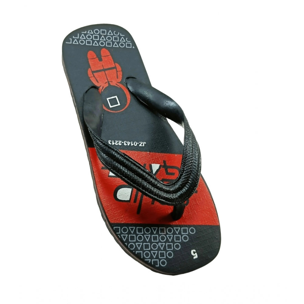 Generische bedruckte leichte Flip-Flop-Hawaii-Slipper, Unisex (rot)