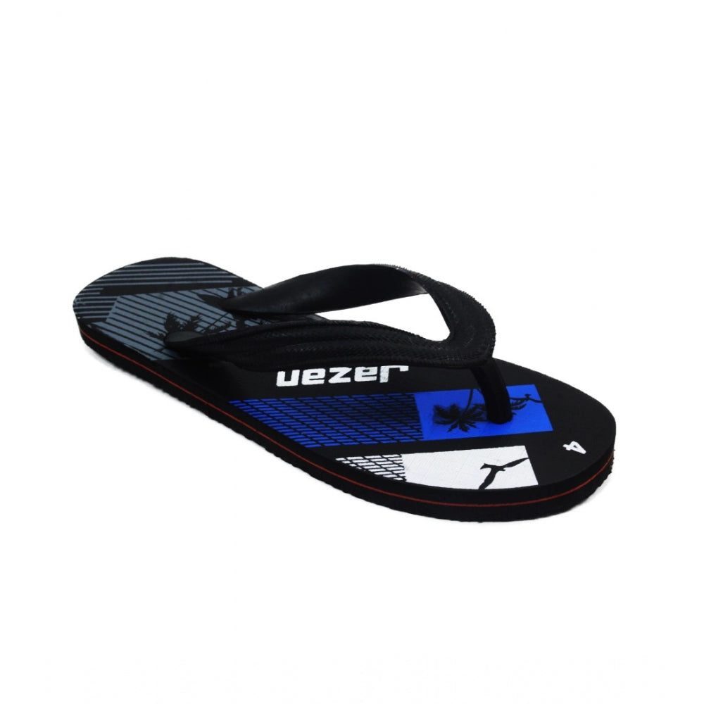 Generische bedruckte leichte Flip-Flop-Hawaii-Slipper, Unisex (blau)