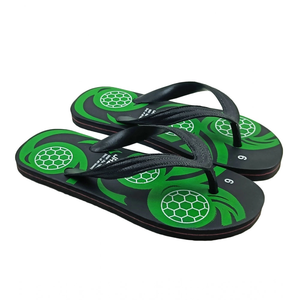 Generic Unisex Printed Lightweight Flip-Flop Hawai Slipper (Green)