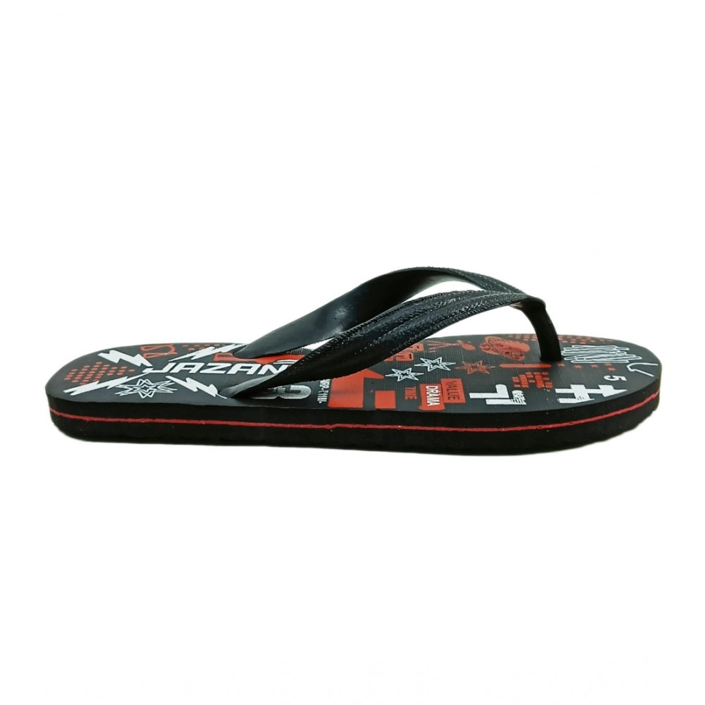 Generische bedruckte leichte Flip-Flop-Hawaii-Slipper, Unisex (rot)