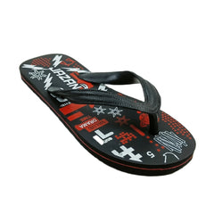 Generic Unisex Printed Lightweight Flip-Flop Hawai Slipper (Red)