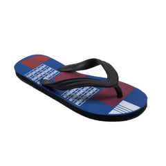 Generic Unisex Printed Lightweight Flip-Flop Hawai Slipper (Blue)