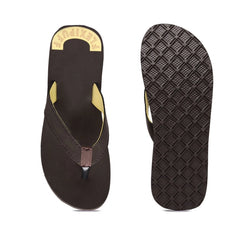 Generische, bequeme orthopädische Arzt-Slipper und Flip-Flops aus Gummi, Unisex, Braun