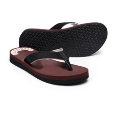 Generische, bequeme orthopädische Arzt-Slipper und Flip-Flops aus Gummi, Unisex (Kastanienbraun)