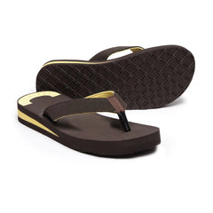 Generische, bequeme orthopädische Arzt-Slipper und Flip-Flops aus Gummi, Unisex, Braun