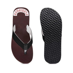 Generische, bequeme orthopädische Arzt-Slipper und Flip-Flops aus Gummi, Unisex (Kastanienbraun)