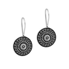 Generic Women's Indian Traditional Oxidised Stud Brass Earrings