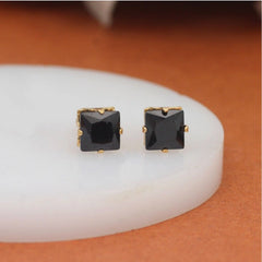 Generic Women's White &amp; Black Color Stud Earrings Combo Of 12 Pairs