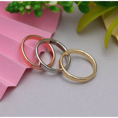 Generic Women's Multi Color 3 Pieces Adjustable Bracelets &amp; Rings