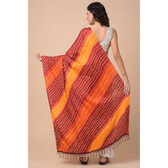 Generic Women's Chanderi Printed Dupatta (Multicolor, Length: 2.25 to 2.50 Mtr)