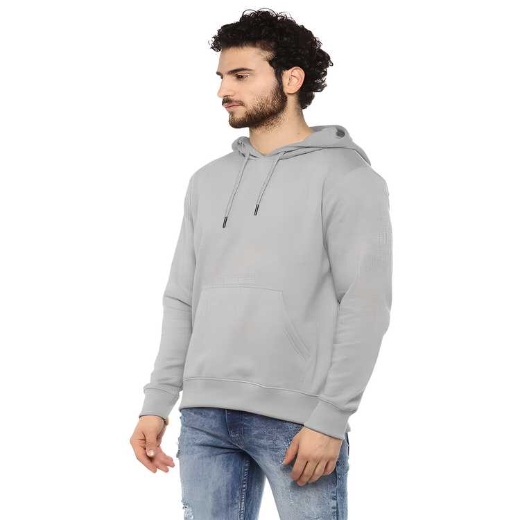 Fleece Solid Full Sleeves Hoodie