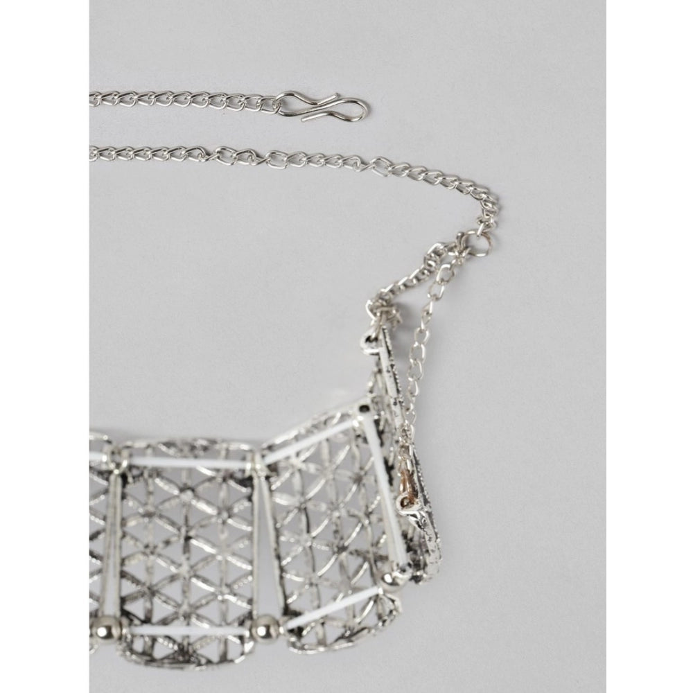 Generisches Damen-Halsband aus rosévergoldeter Legierung (Silber)