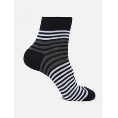 Generic 5 Pairs Men's Casual Cotton Blended Printed Mid-Calf length Socks (Assorted)