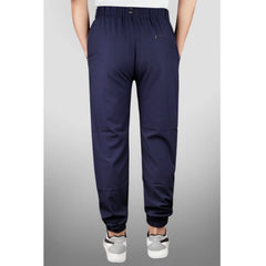 Generic Men's Polyster Soild Track Pant-Lower (Navy Blue)