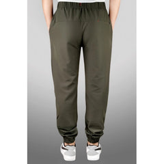 Generic Men's Polyster Soild Track Pant-Lower (Dark Green)