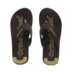 Generische, bequeme orthopädische Arzt-Slipper und Flip-Flops aus Gummi, Unisex, Braun