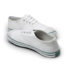 Generic Unisex Cotton School Shoe Lace-Up (White)
