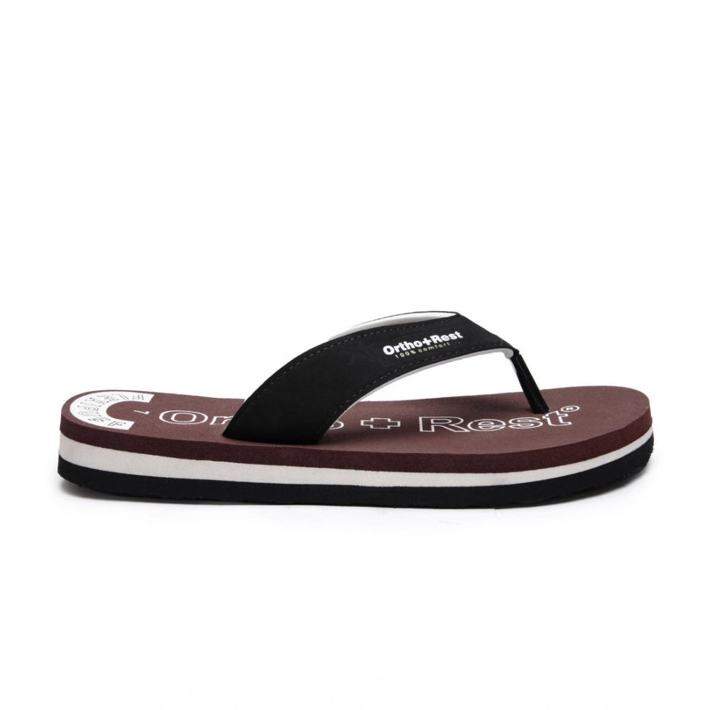 Generic Unisex Rubber Comfortable Orthopedic Doctor Slipper and Flip Flops (Maroon)