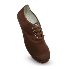 Generic Unisex Cotton School Shoe Lace-Up (Brown)
