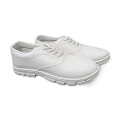 Generic Boy's Rexine School Shoe Lace-Up (White)