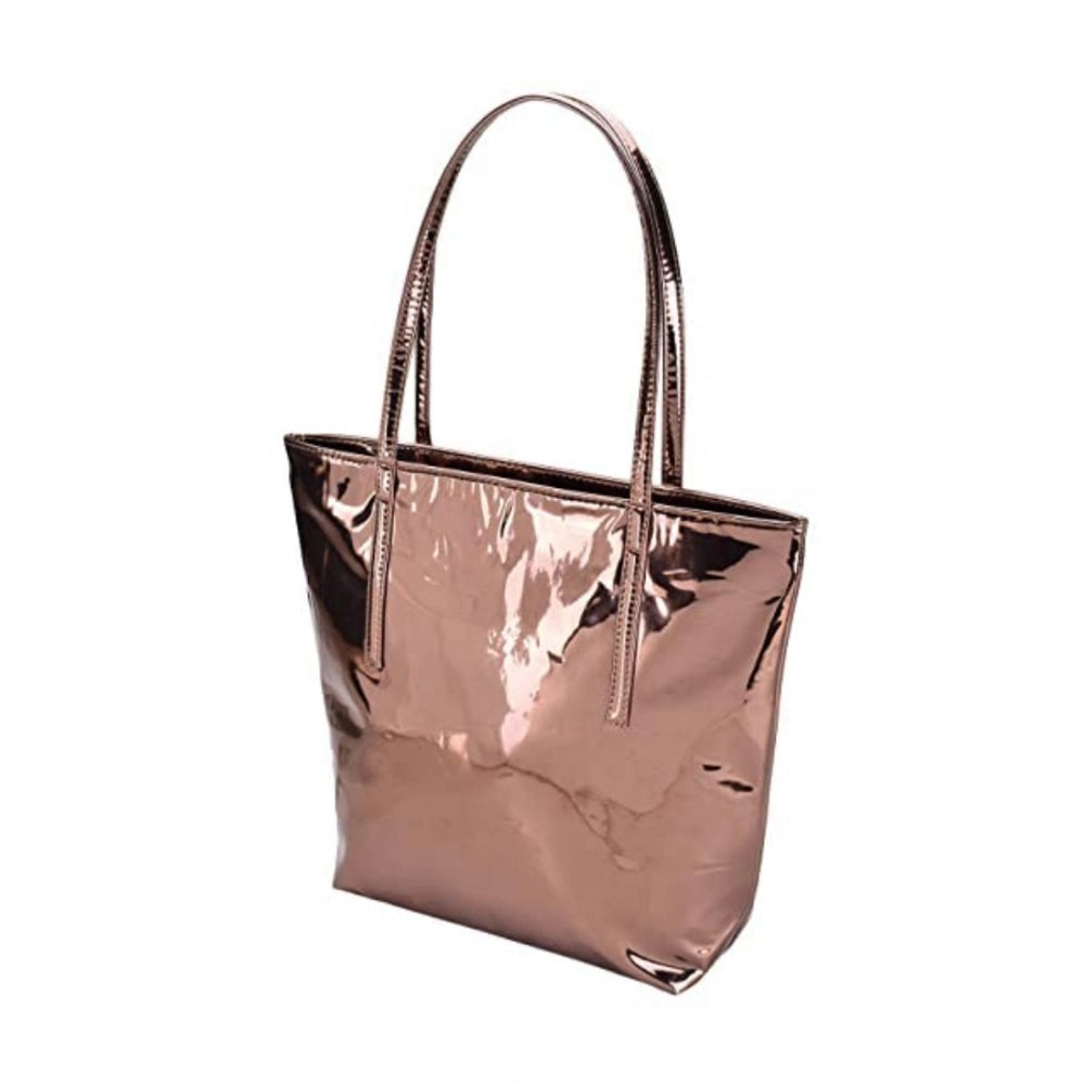 Generic Women's Synthetic Solid Shoulder Bag (Copper)