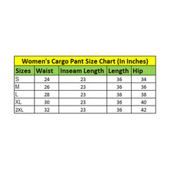 जेनेरिक महिलाओं के लिए कैज़ुअल कॉटन सॉलिड कार्गो पैंट (काला)