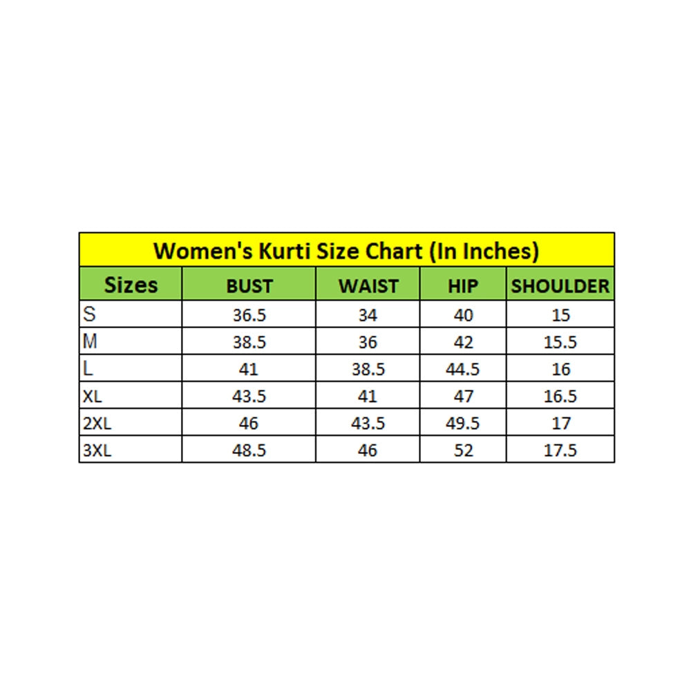 Generisches Damen-Kurti aus 3–4-Ärmeln, einfarbig, aus Krepp (schwarz)