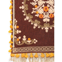 Generic Women's Cotton Embroidered Dupatta (Peach, Length: 1.5 to 2 Mtr)