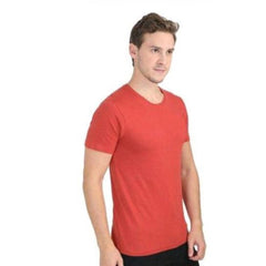 Generic Men's Casual Short Sleeves Cotton Round Neck T-shirt (Red)