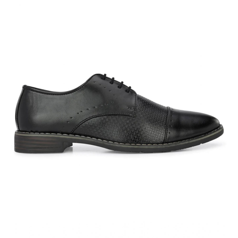 Generic Men's Synthetic Leather Formal Shoes (Black)