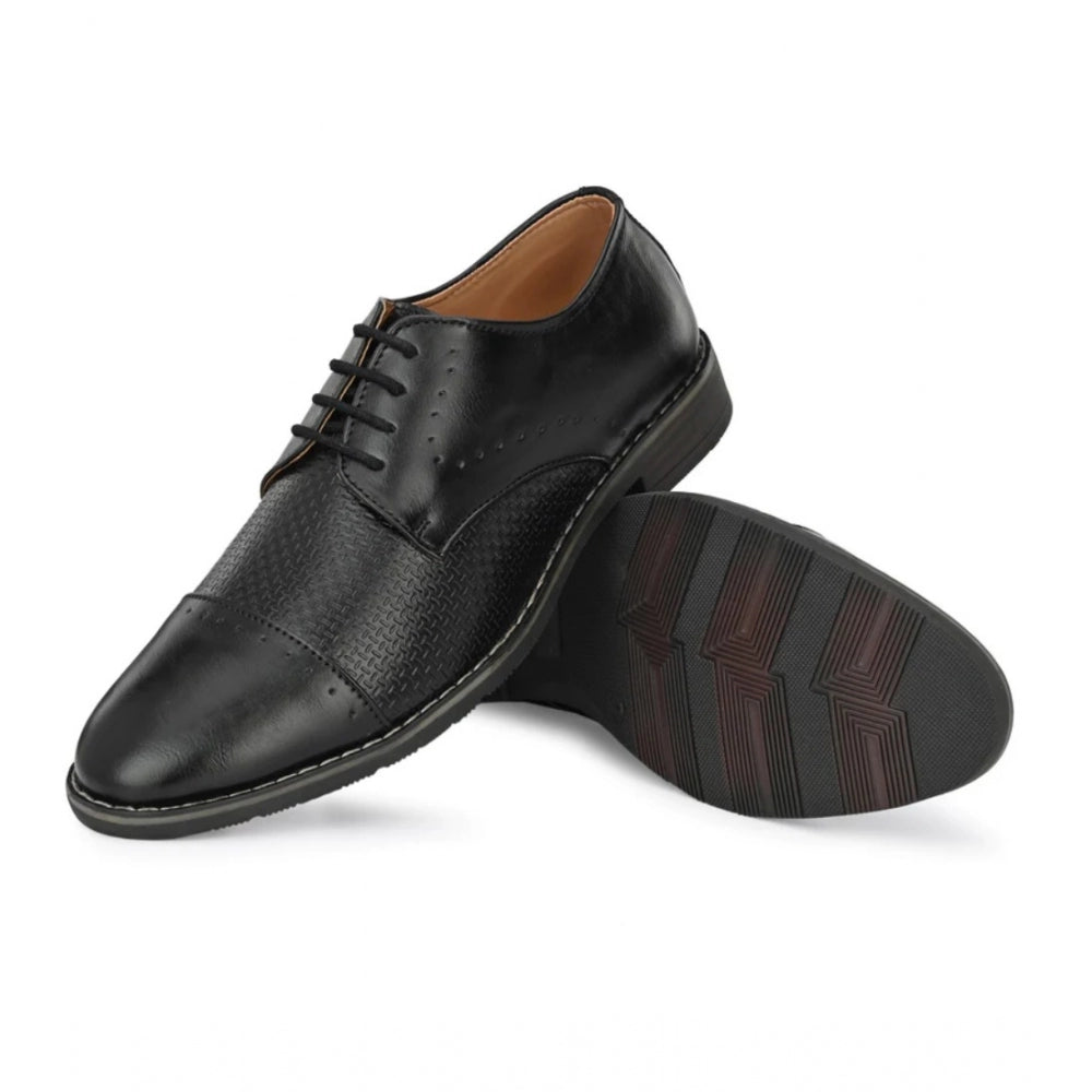 Generic Men's Synthetic Leather Formal Shoes (Black)