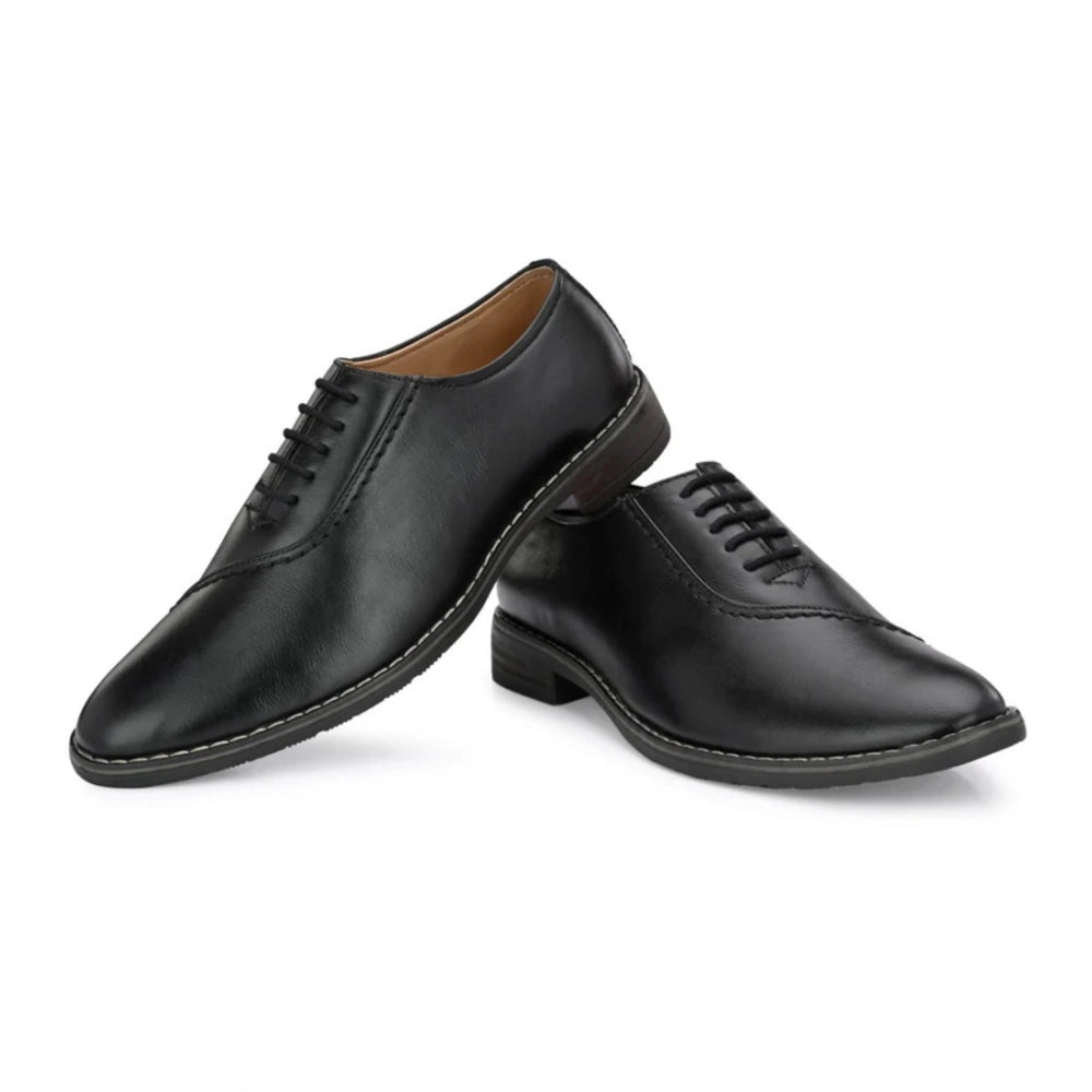 Generic Men's Synthetic Leather Formal Shoes (Black)