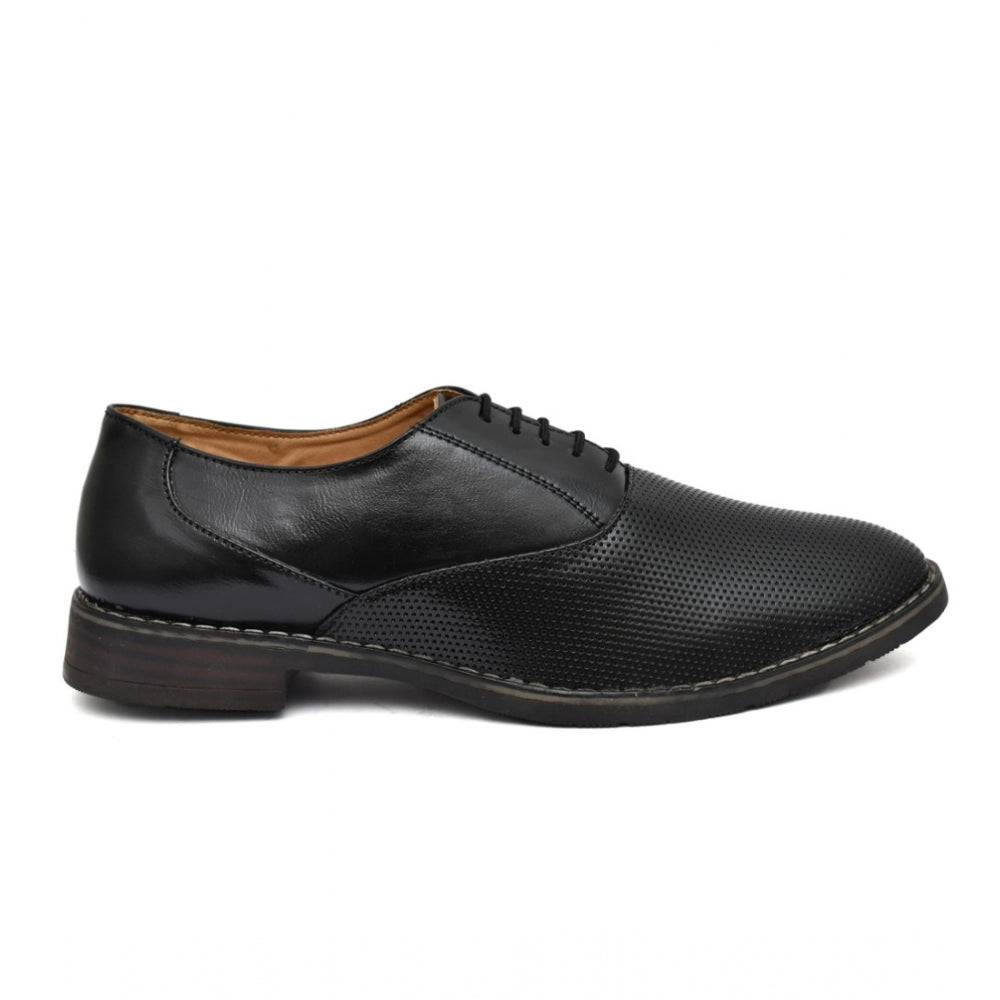 Generic Men's Synthetic Leather Formal Shoes (Black)