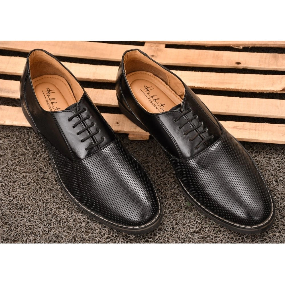 Generic Men's Synthetic Leather Formal Shoes (Black)