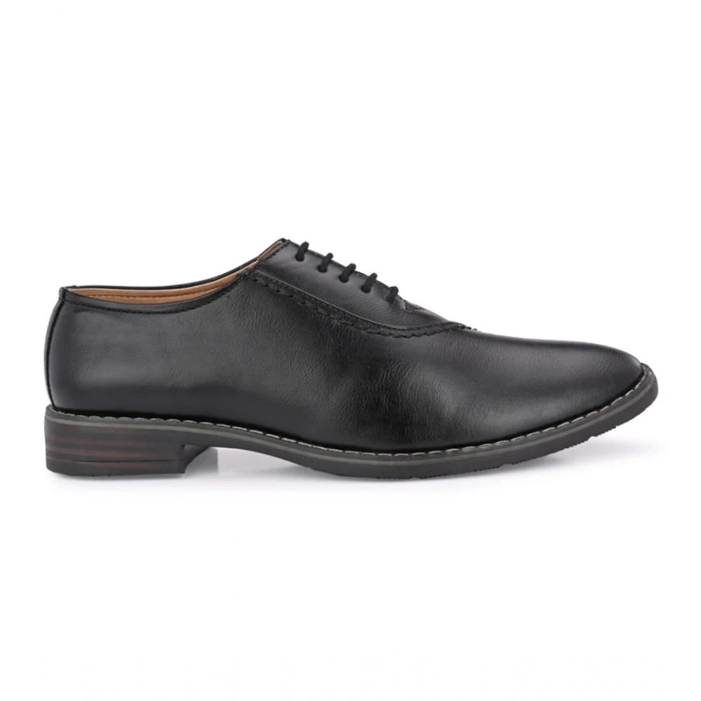 Generic Men's Synthetic Leather Formal Shoes (Black)