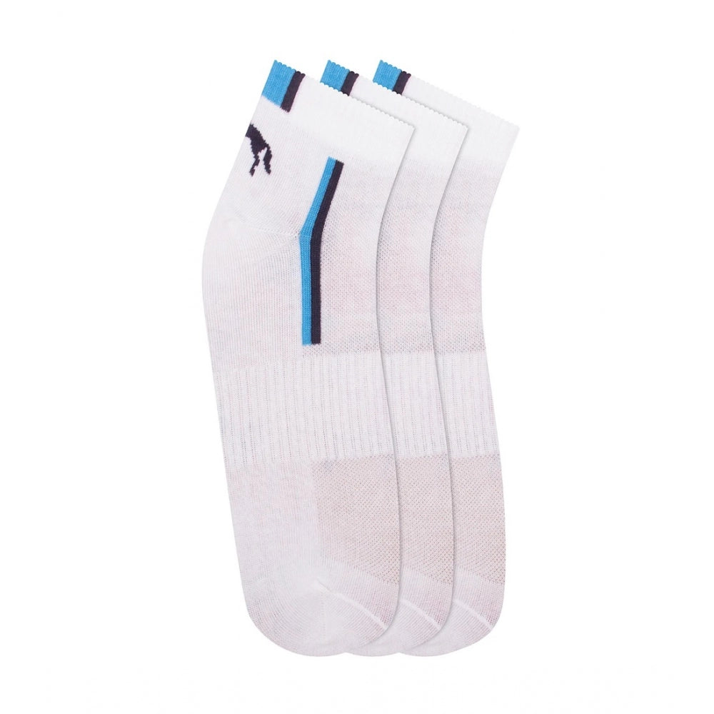 Generic Men's Printed Cotton Spandex Ankle Length Socks (Assorted)