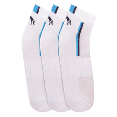 Generic Men's Printed Cotton Spandex Ankle Length Socks (Assorted)