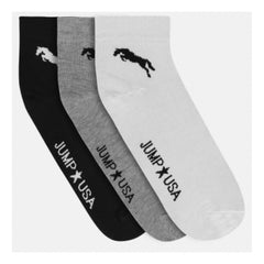 Generic Men's Printed Cotton Spandex Ankle Length Socks (Assorted)