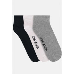 Generic Men's Printed Cotton Spandex Ankle Length Socks (Assorted)