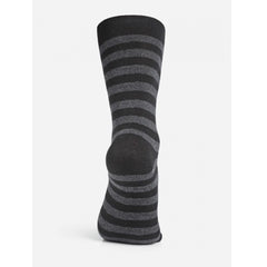 Generic Men's Printed Cotton Spandex Calf Length Socks (Assorted)