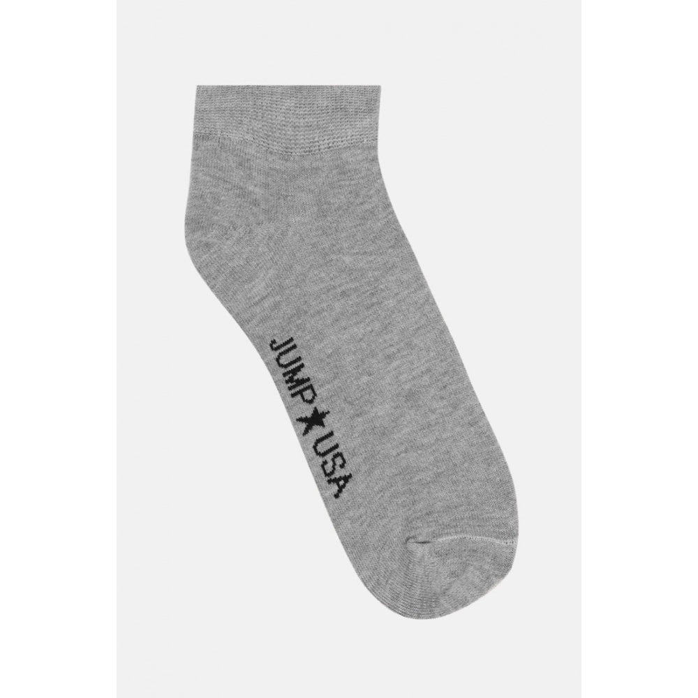 Generic Men's Printed Cotton Spandex Ankle Length Socks (Assorted)