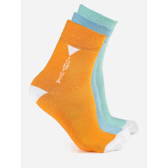 Generic Men's Printed Cotton Spandex Ankle Length Socks (Assorted)